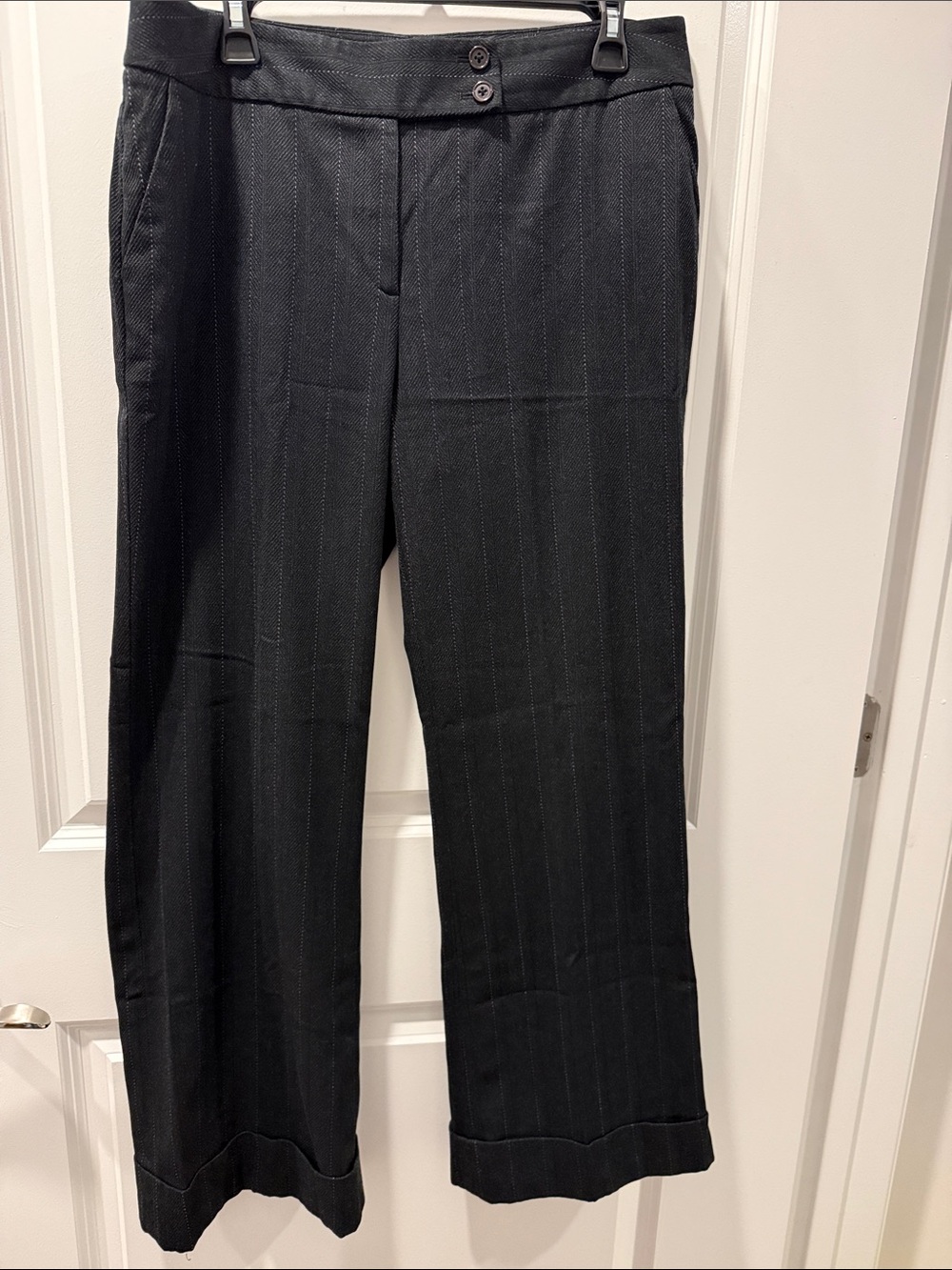 Semantiks Dark Gray Pinstripe Dress Pants